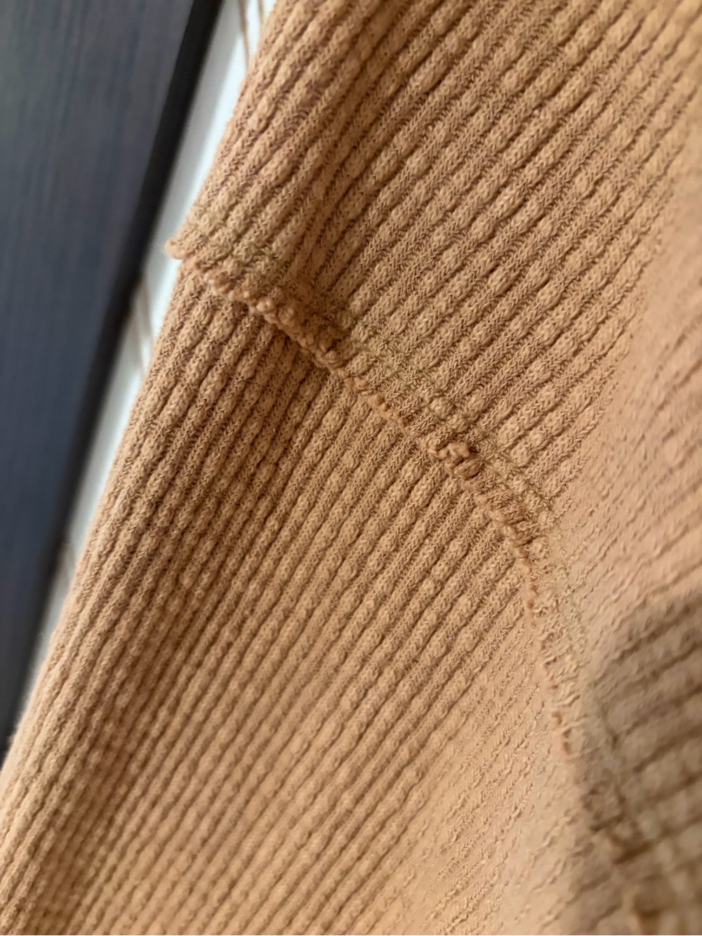 We The Free Sweater Womens XLarge Tan Caramel Mock Turtle Neck Tunic Pullover - Picture 4 of 10